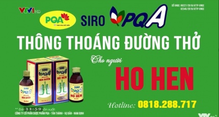 Siro PQA - Thông Thoáng Đường Thở Cho Người Ho Hen - VTV1
